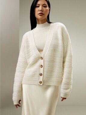 Lilysilk Water Ripple Cashmere Cardigan